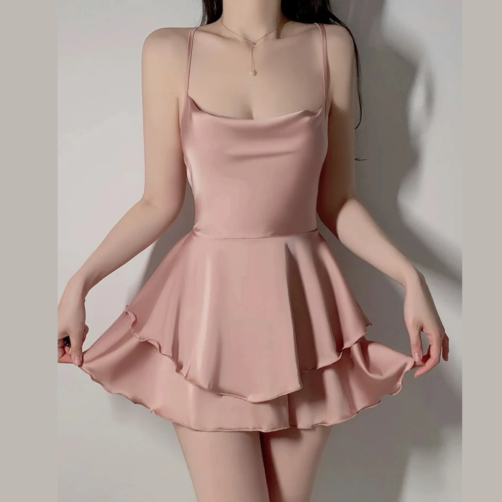 Silk Silp Dress HA2665 - Image 4