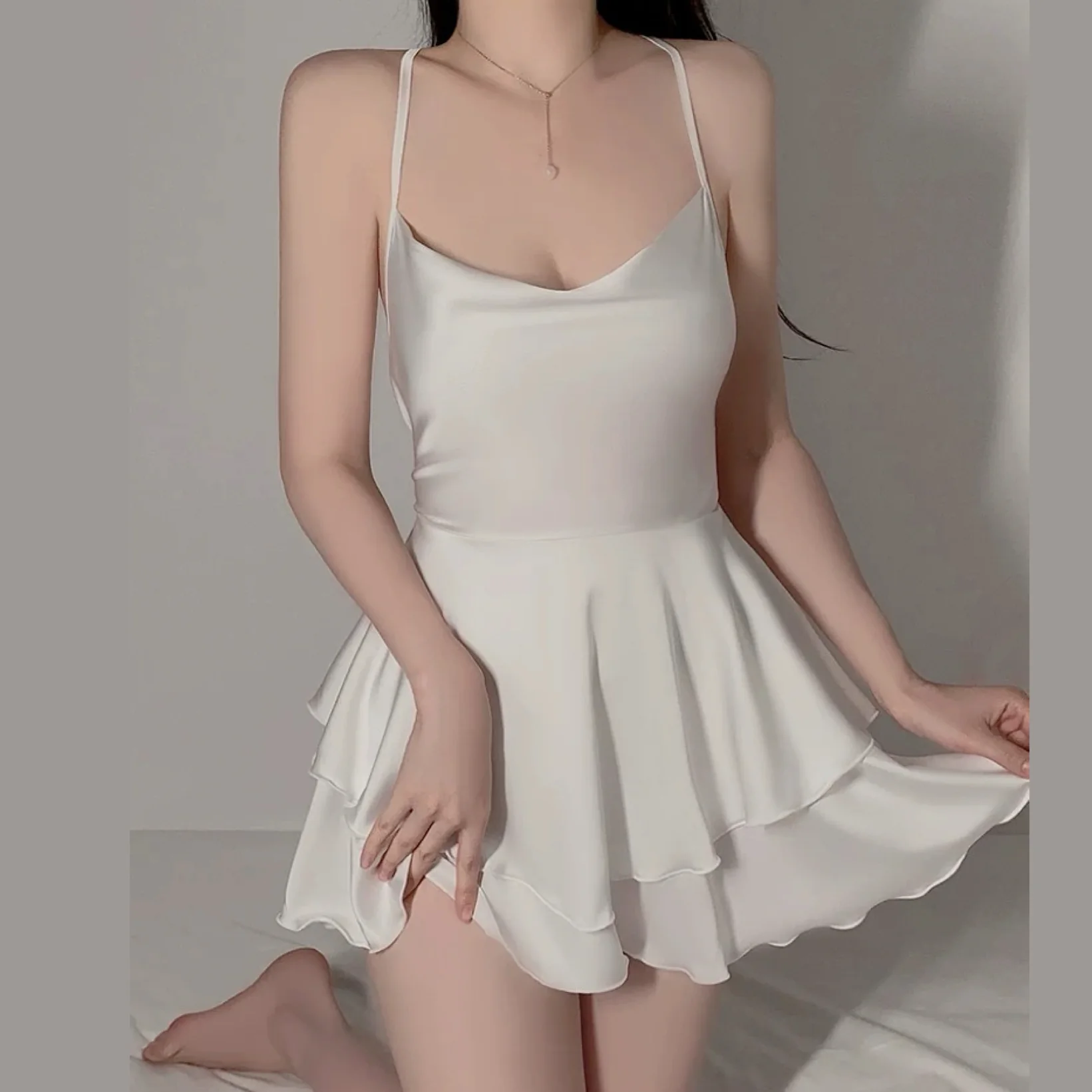 Silk Silp Dress HA2665 - Image 5