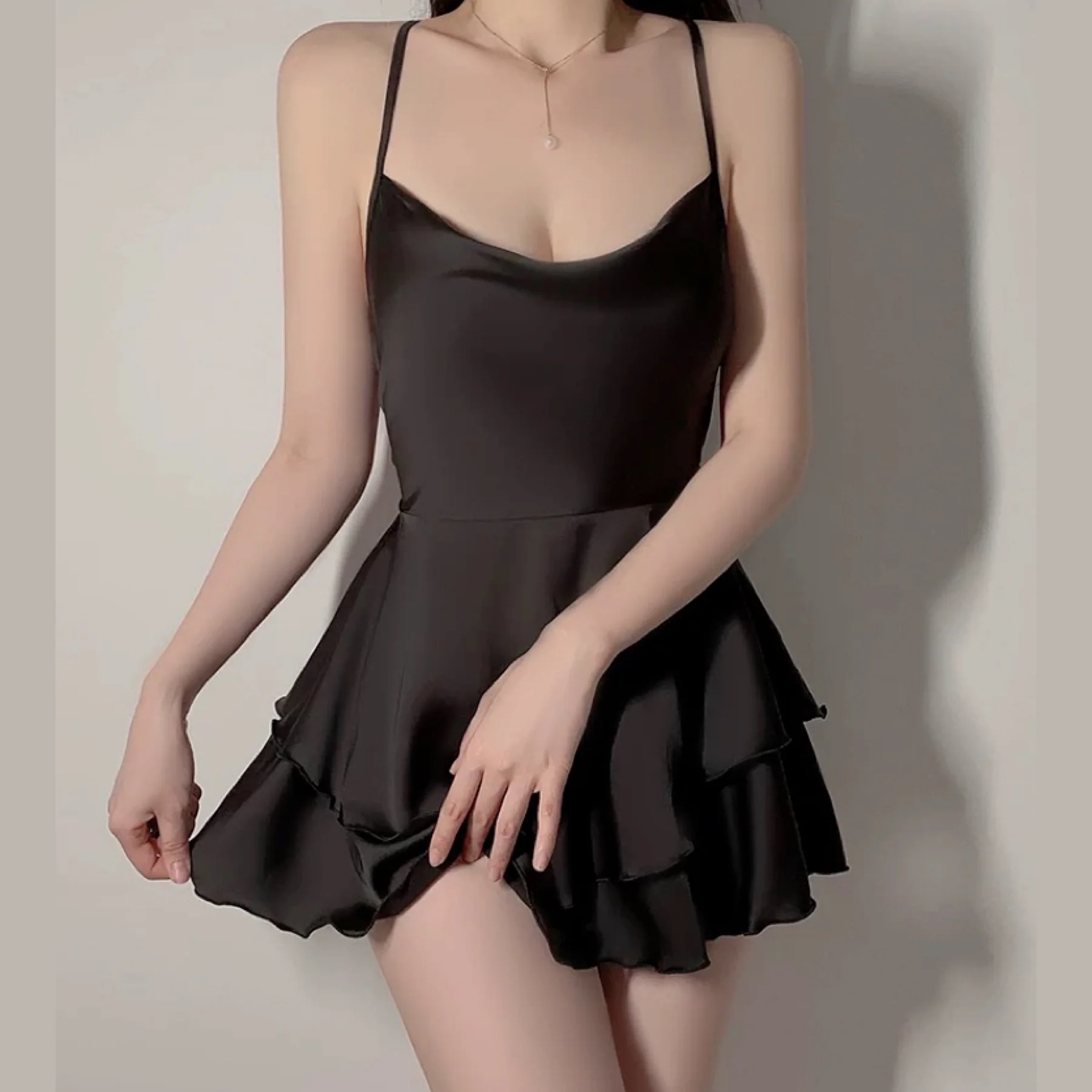Silk Silp Dress HA2665 - Image 6