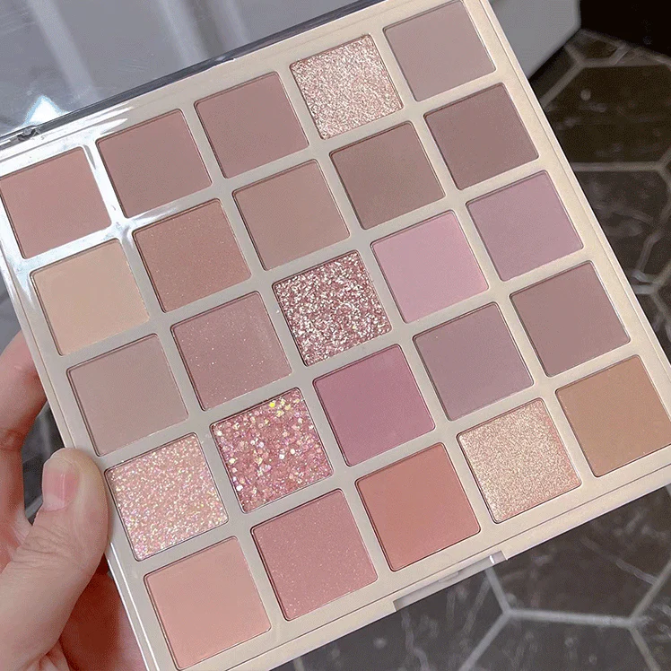 25 Color Glitter Pearl Eyeshadow Palette HA0656 - Image 3