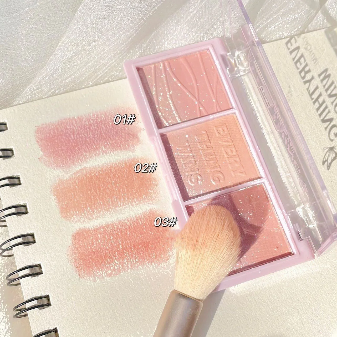 3-in-1 blush highlighter   HA1152 - Image 5