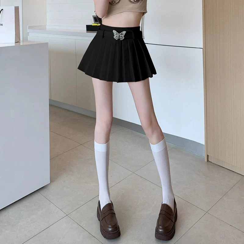 A-line skirt with pleated butterfly belt   HA2037 - Image 2