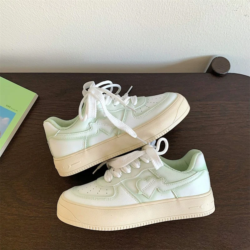 All match platform white shoes  HA1636 - Image 5