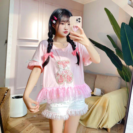 All-match slim denim shorts   HA0683 - Image 4