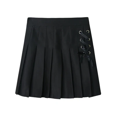 American style high waist pleated skirt  HA0521 - Image 5