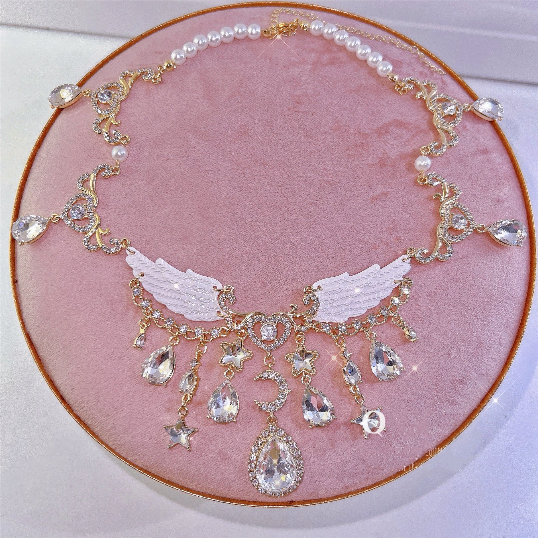 Angel wings necklace HA2367 - Image 2