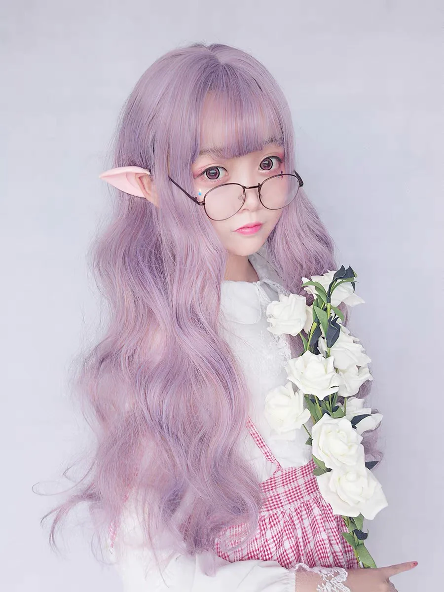 Anime air bangs wavy long curly hair HA0080 - Image 2