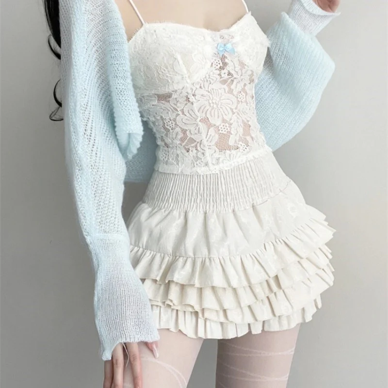 Apricot Pleated Cake Dress  HA2126 - Image 4