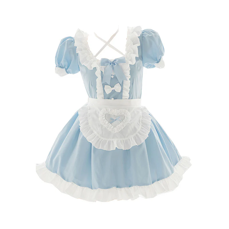 Aqua Blue Sugar Heart Cute Dress Uniform   HA0860 - Image 5