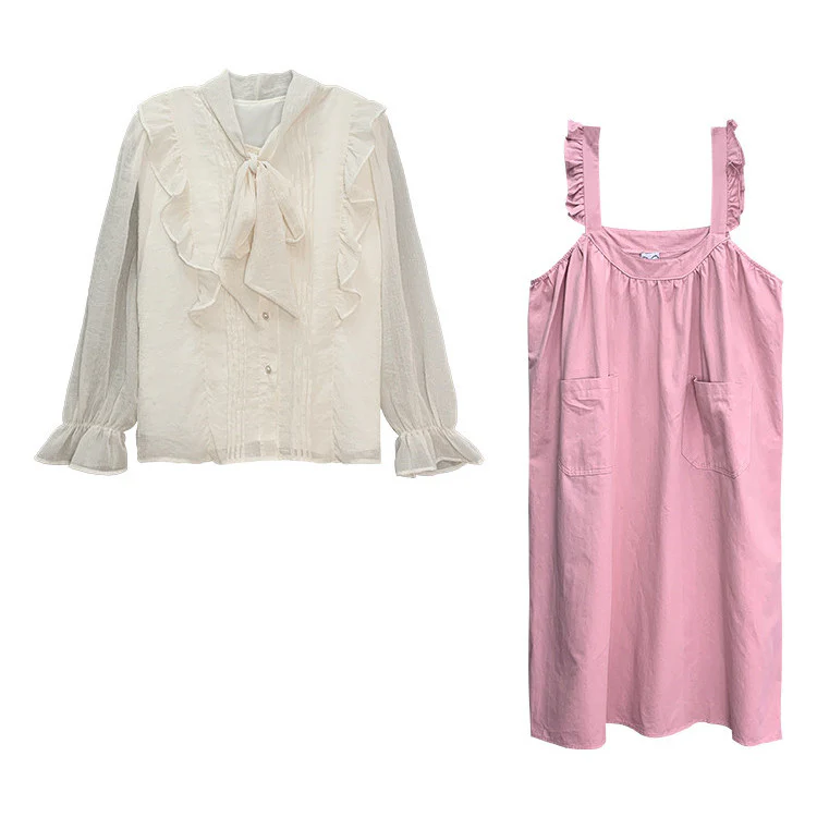 Autumn and winter two piece suspender skirt  HA1202 - Image 5