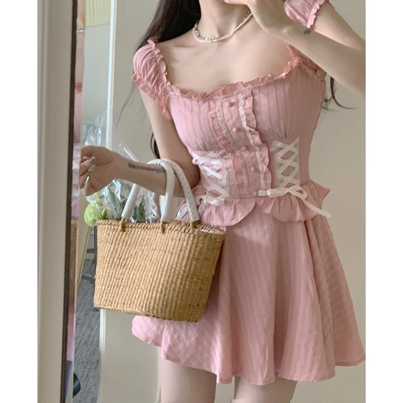 Ballerina Square Neck Dress   HA2144 - Image 2