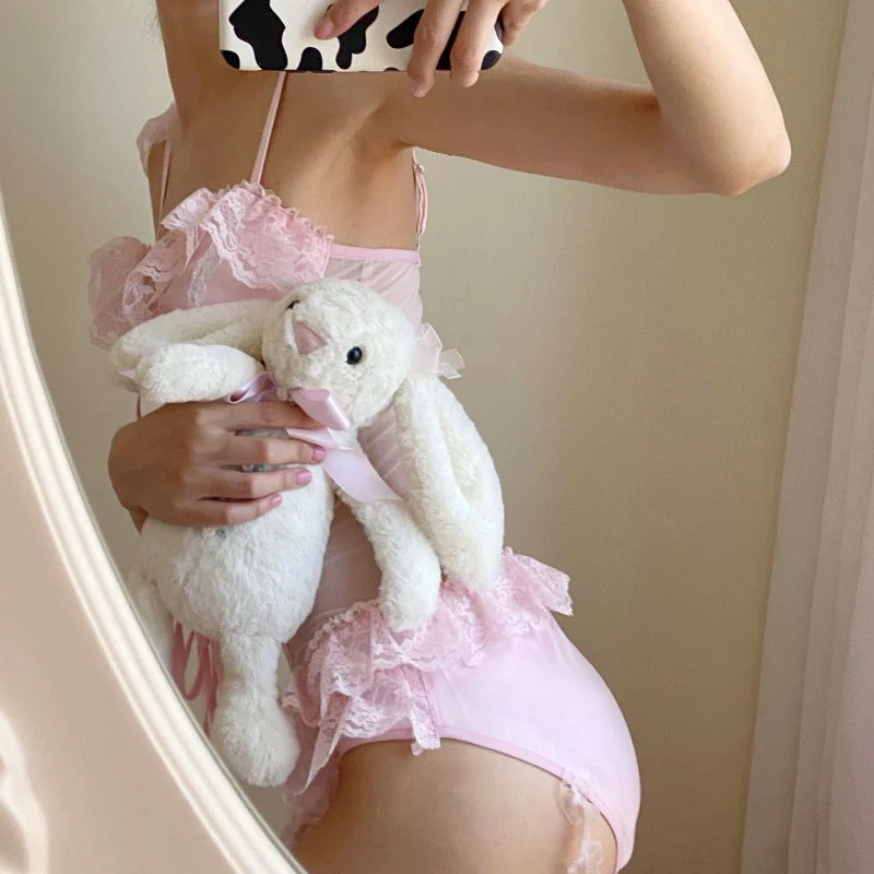 Ballet pink lace camisole  HA1608 - Image 5