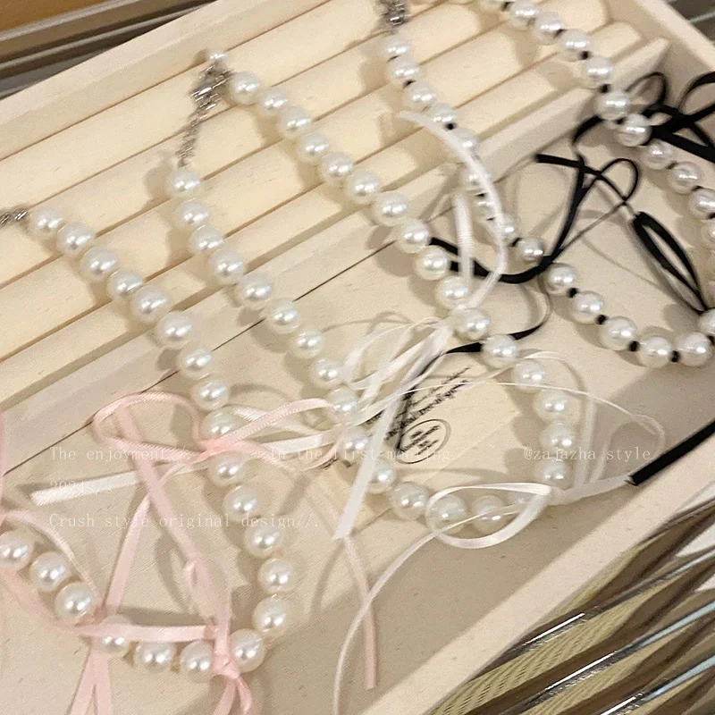 Ballet style pearl butterfly necklace HA2618 - Image 4