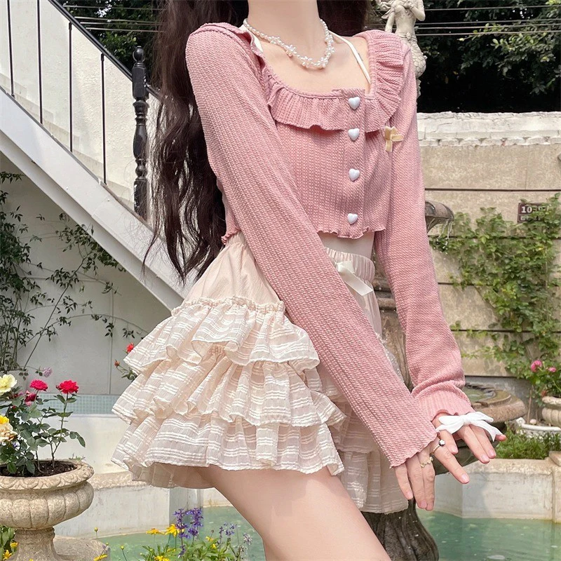 Ballet Style Sweet Ruffle Cake Dress   HA1879 - Image 3