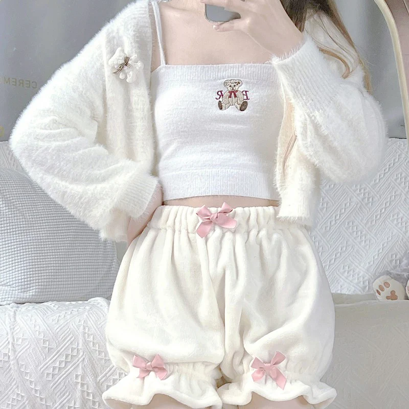 Bear embroidered camisole  HA1288 - Image 4