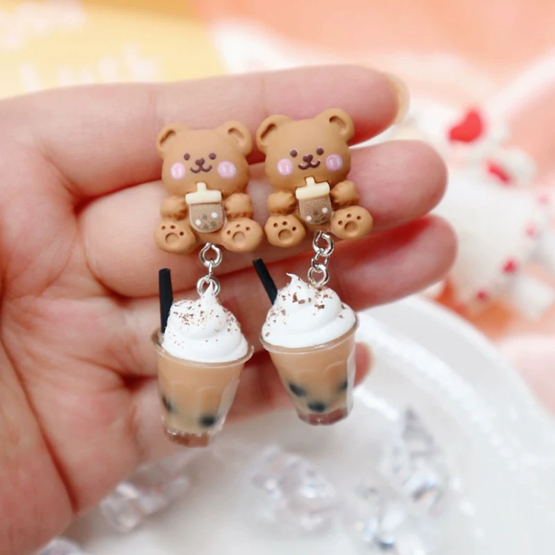 Bear Strawberry Bunny Sterling Silver Earrings   HA2032 - Image 3