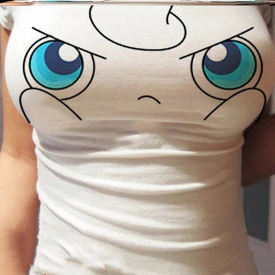 Big eyes t-shirt 3d tight top    HA0529 - Image 6