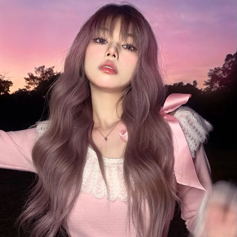 Big Wave Gray Purple Thin Rattan Wig   HA1252 - Image 4