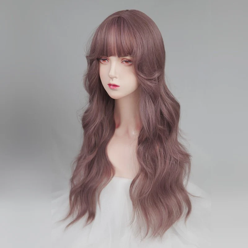 Big Wave Gray Purple Thin Rattan Wig   HA1252 - Image 5