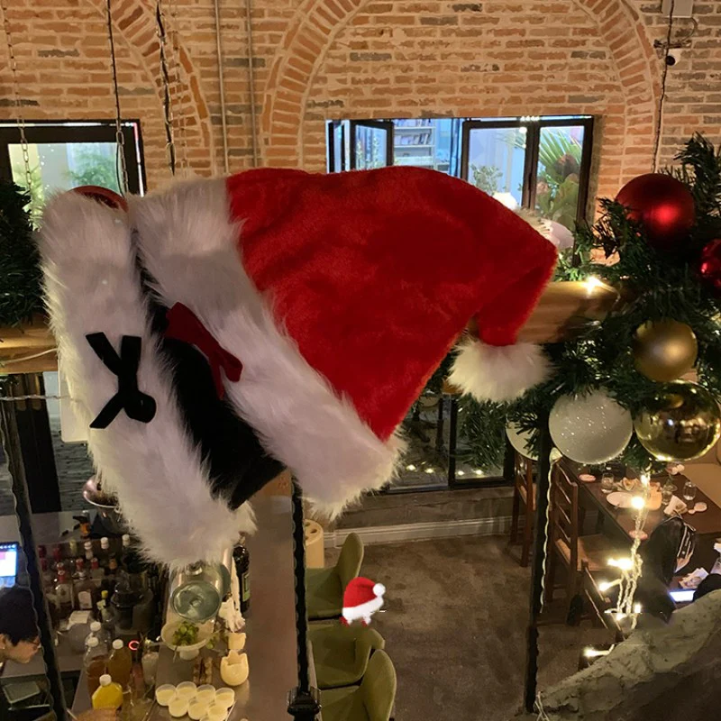 Black Bow Christmas Hat HA1309 - Image 5