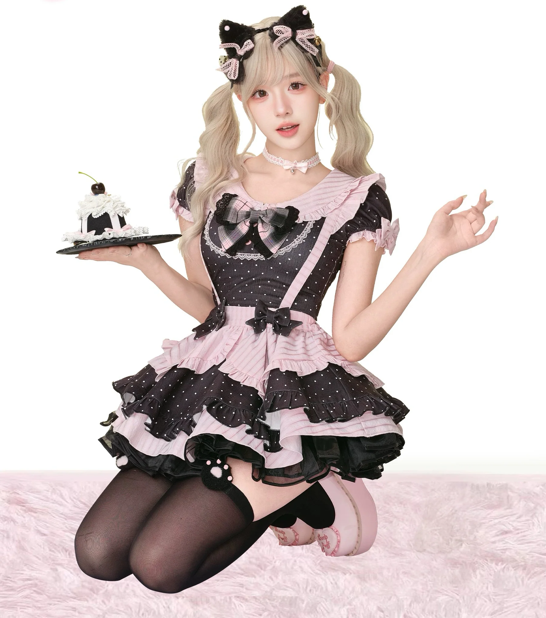 Black Cat Maid Set HA29721 - Image 3