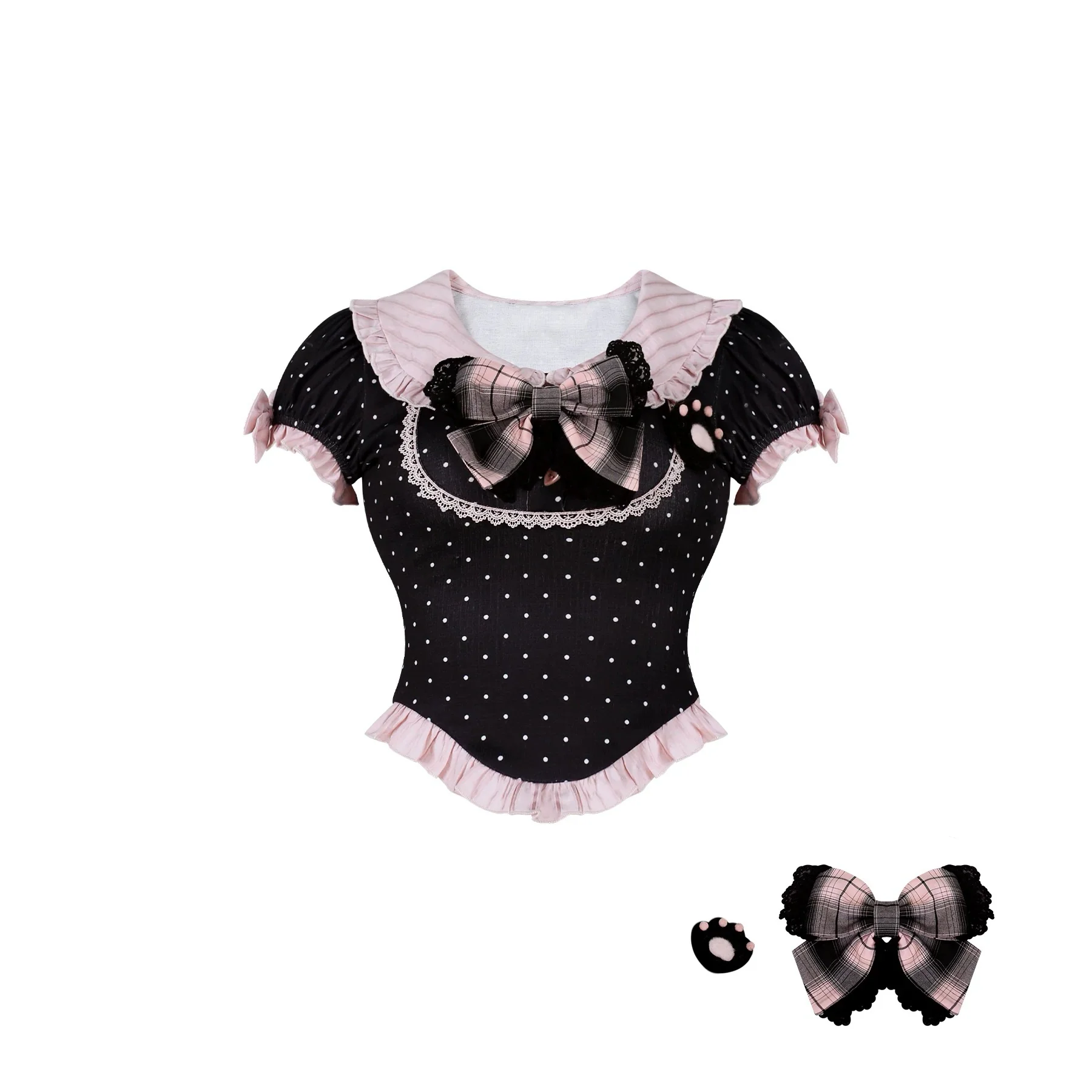 Black Cat Maid Set HA29721 - Image 4
