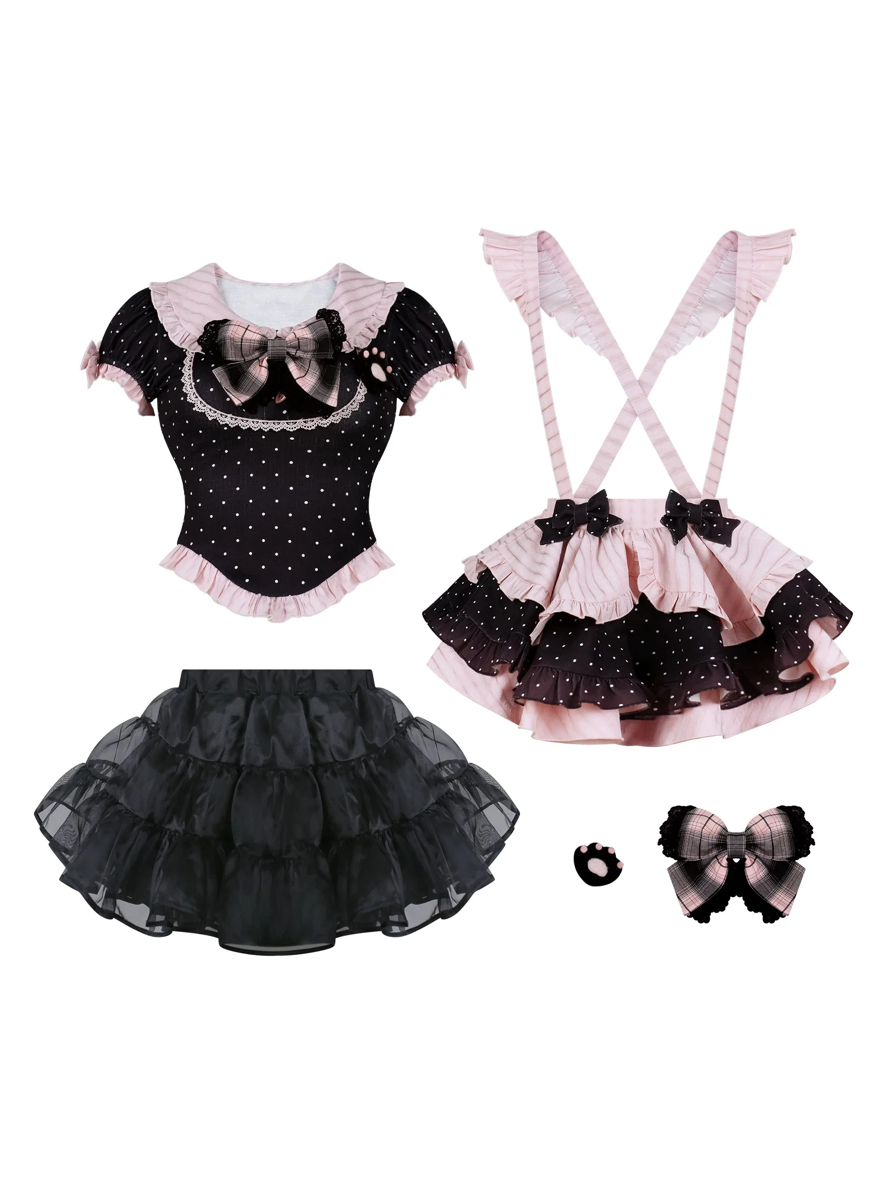 Black Cat Maid Set HA29721 - Image 7