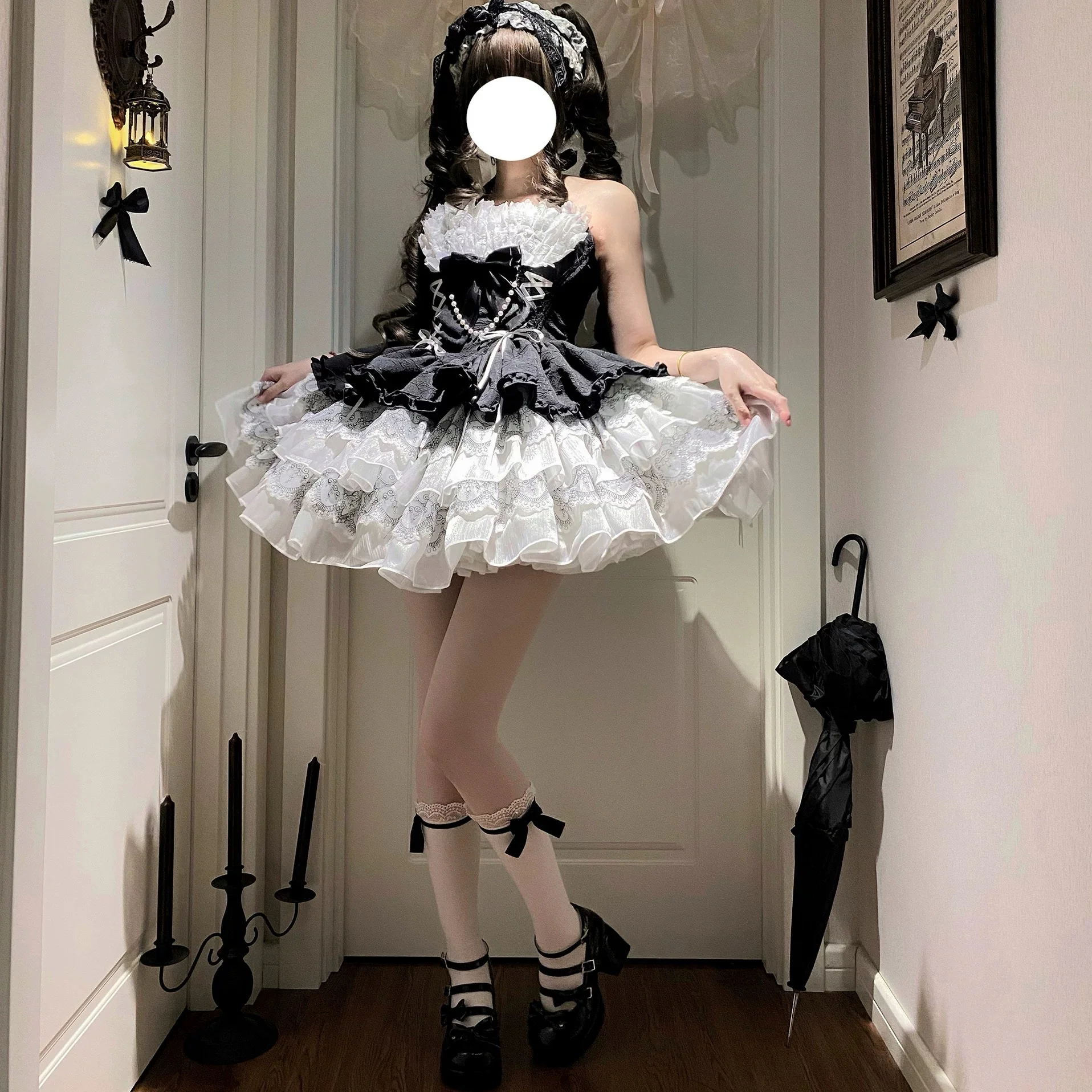 Black Lolita Dress HA29728 - Image 3
