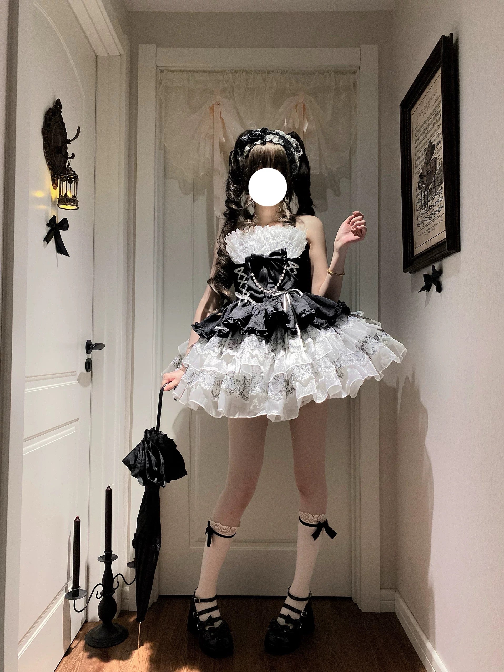 Black Lolita Dress HA29728 - Image 4