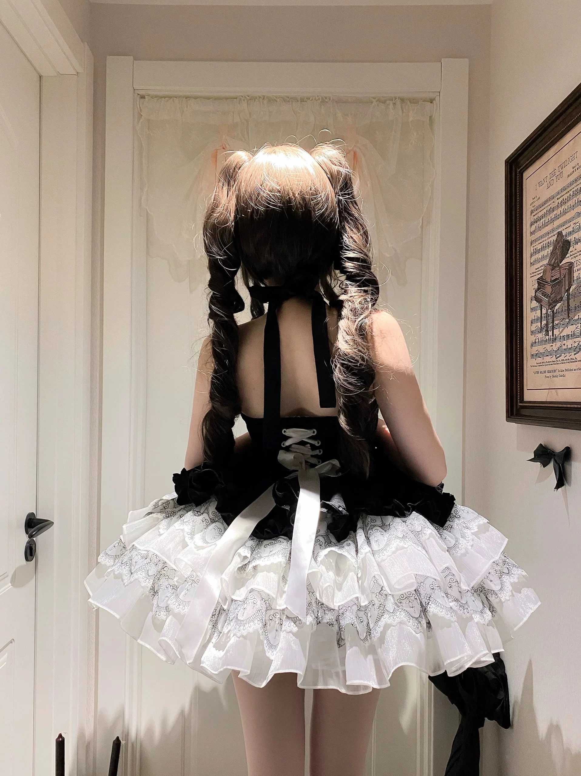 Black Lolita Dress HA29728 - Image 5
