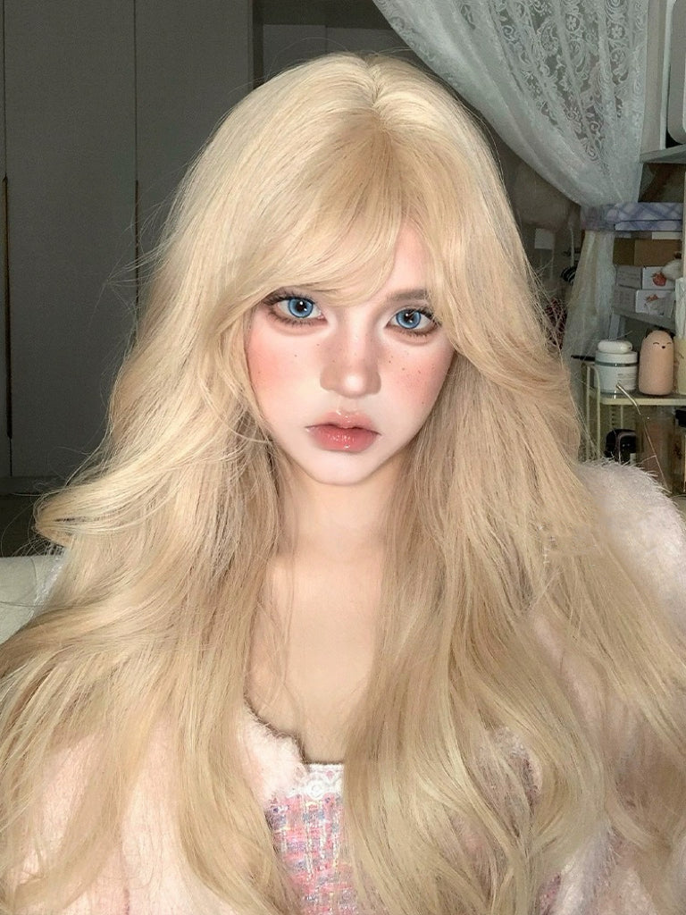Blonde long curly wig HA2411 - Image 2