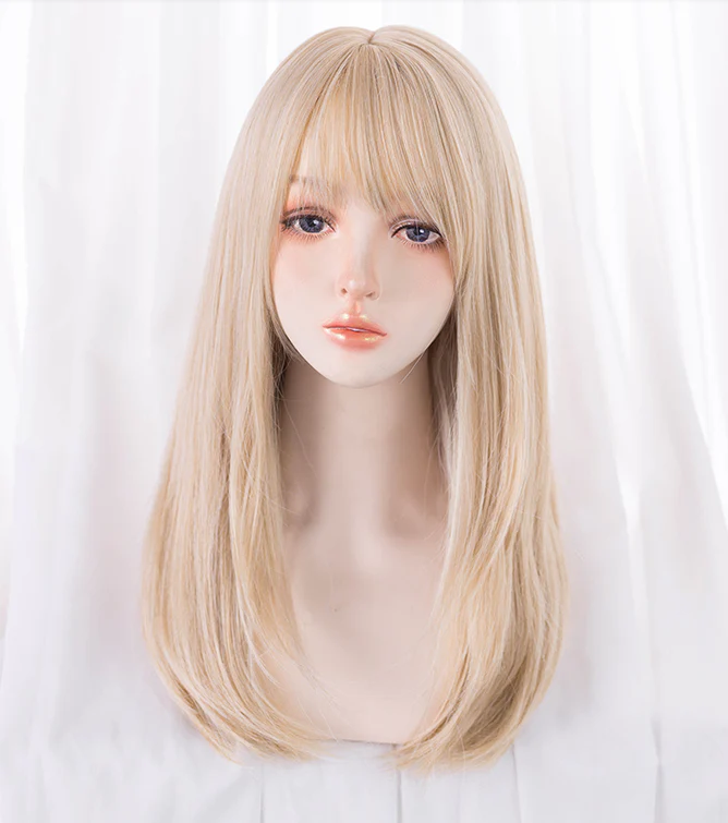 Blonde natural fluffy straight hair HA0070 - Image 4