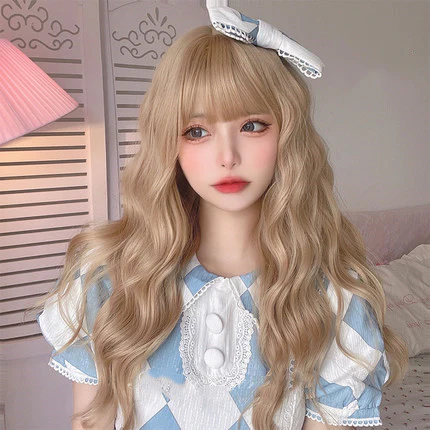 Blonde wavy long curly hair   HA0230 - Image 2