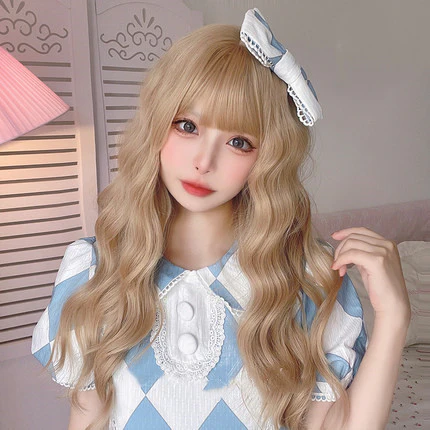 Blonde wavy long curly hair   HA0230 - Image 3