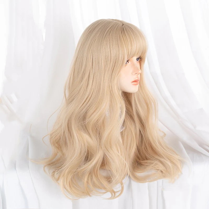 Blonde wavy long curly hair HA1237 - Image 2