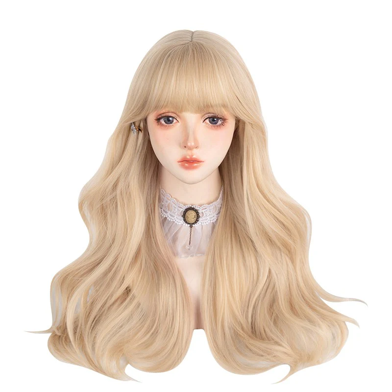 Blonde wavy long curly hair HA1237 - Image 3