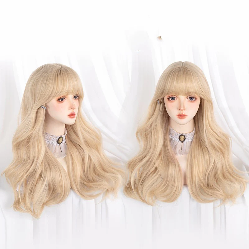 Blonde wavy long curly hair HA1237 - Image 4