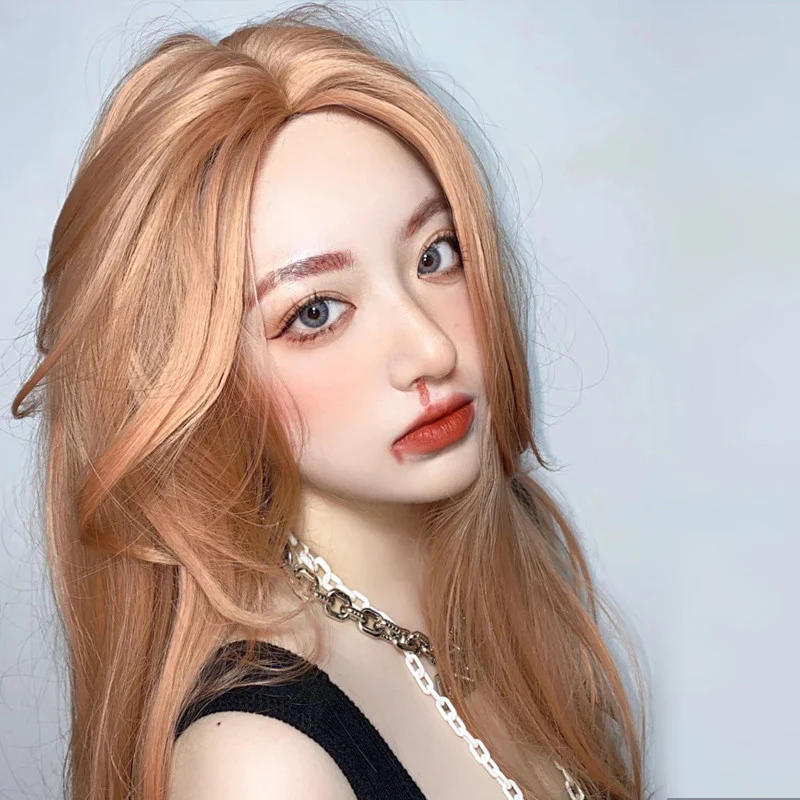 Blonde wig with long straight hair    HA0605 - Image 2