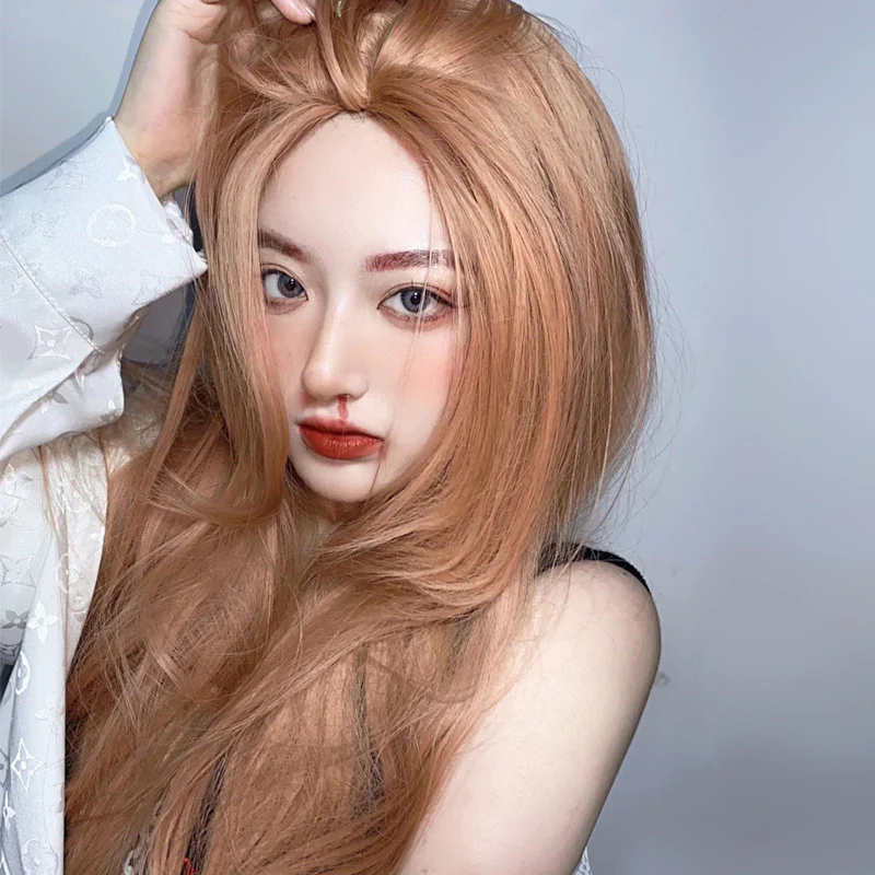 Blonde wig with long straight hair    HA0605 - Image 3