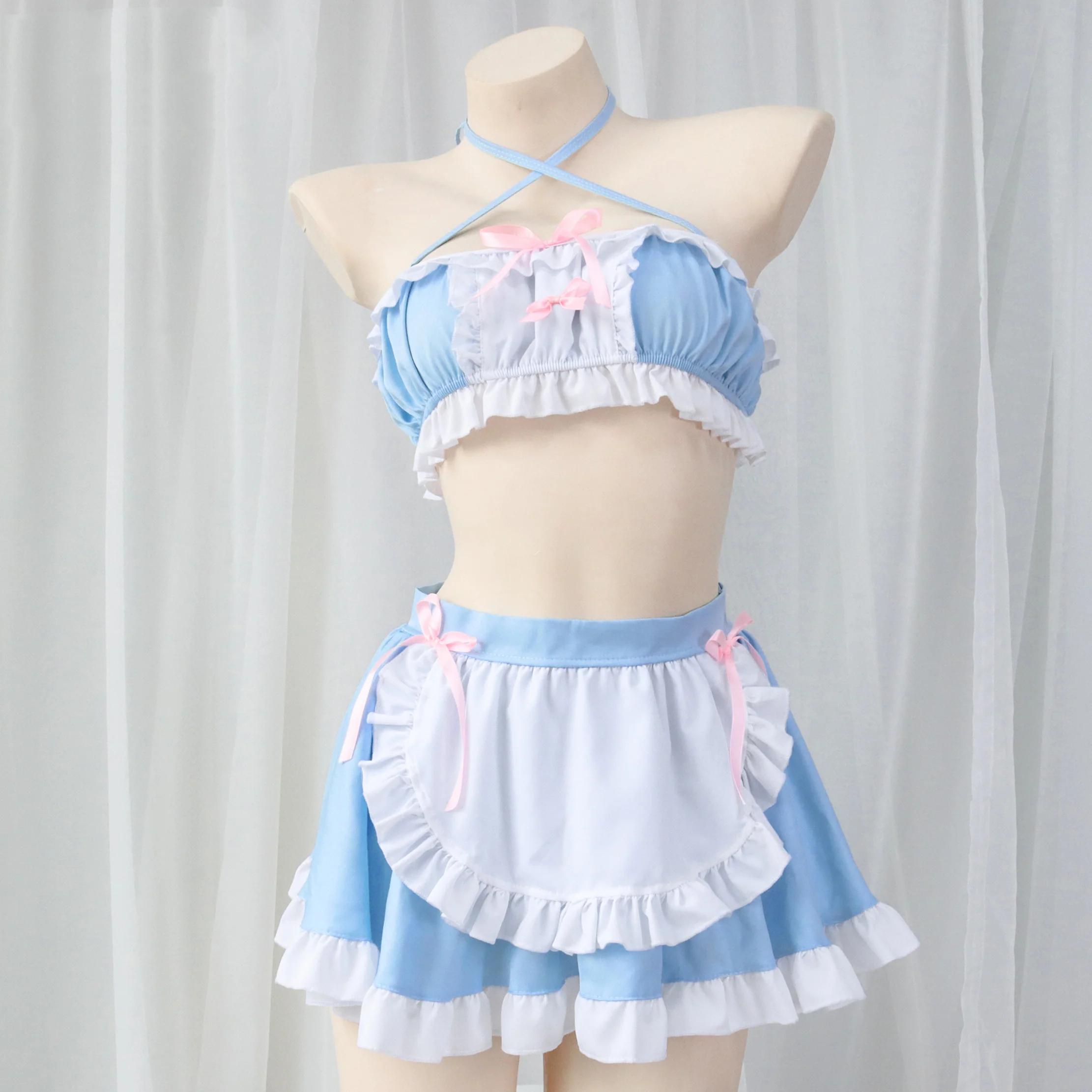 Blue Maid Split Pajamas Set  HA0679 - Image 4