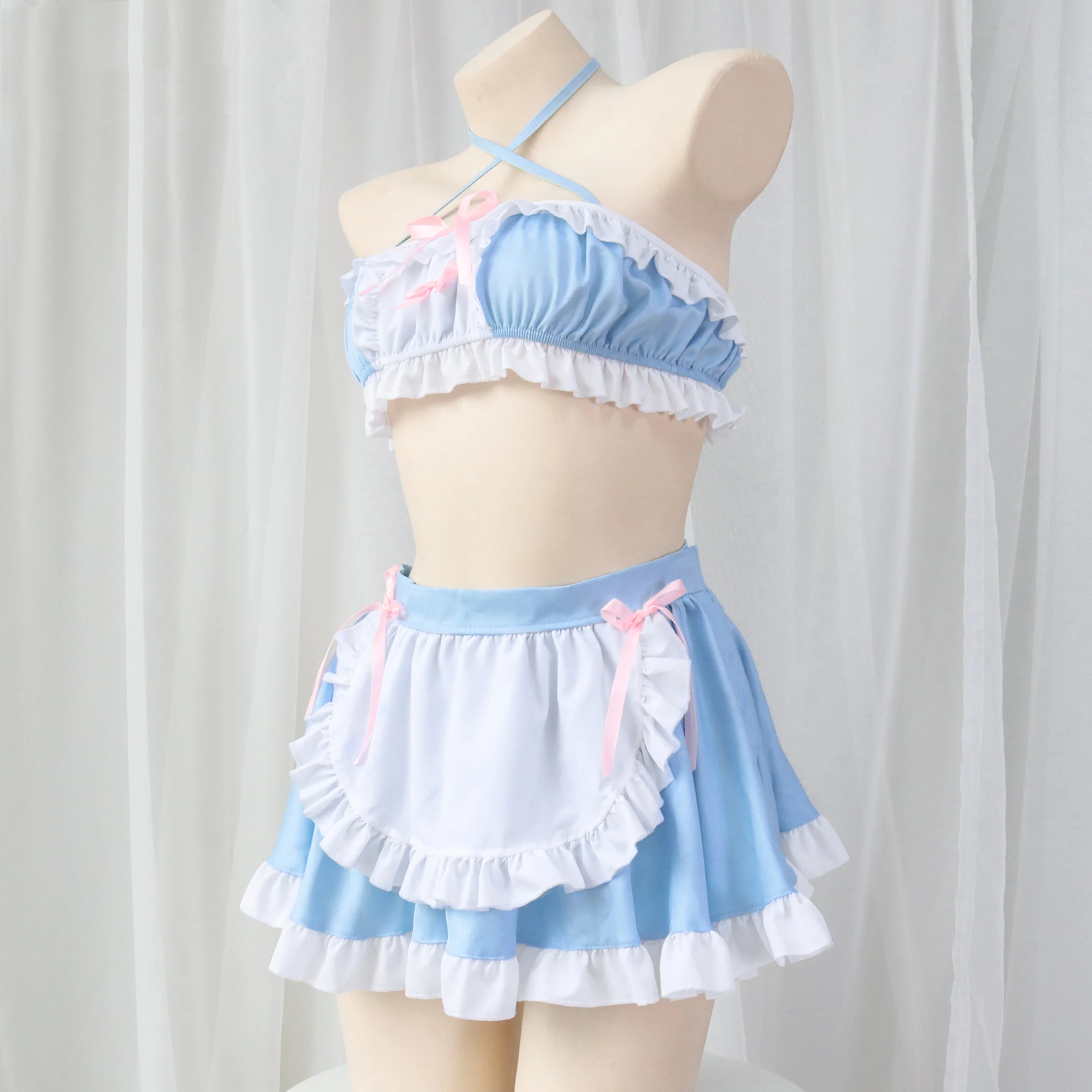 Blue Maid Split Pajamas Set  HA0679 - Image 5