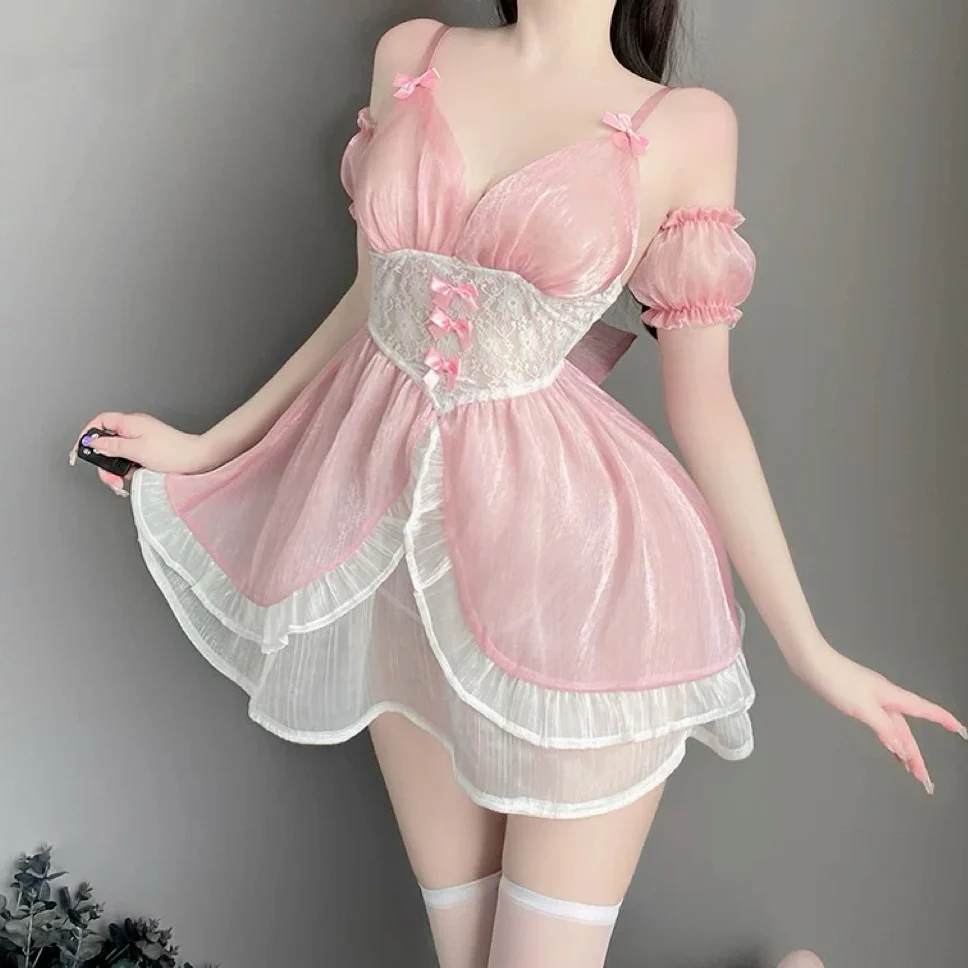 Blue maid uniform dress HA2442 - Image 3
