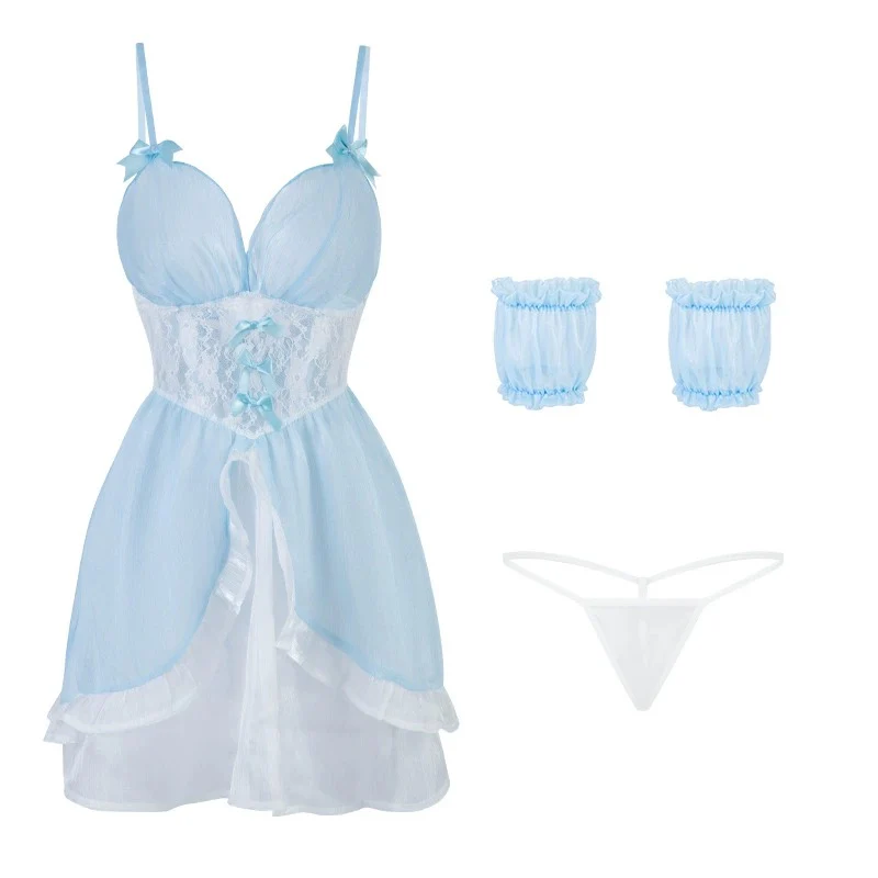 Blue maid uniform dress HA2442 - Image 9