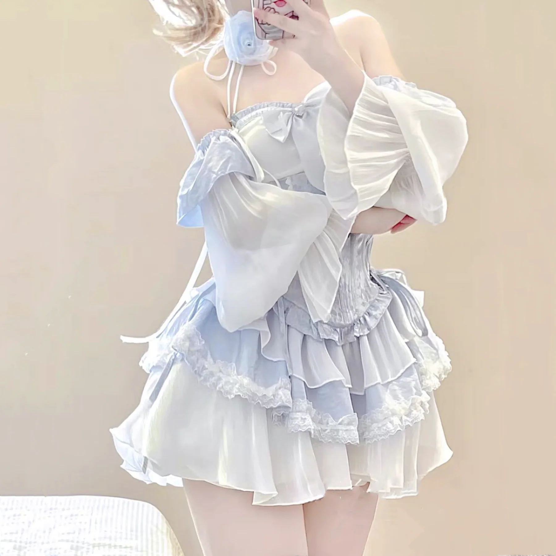 Blue princess dress HA2259 - Image 4