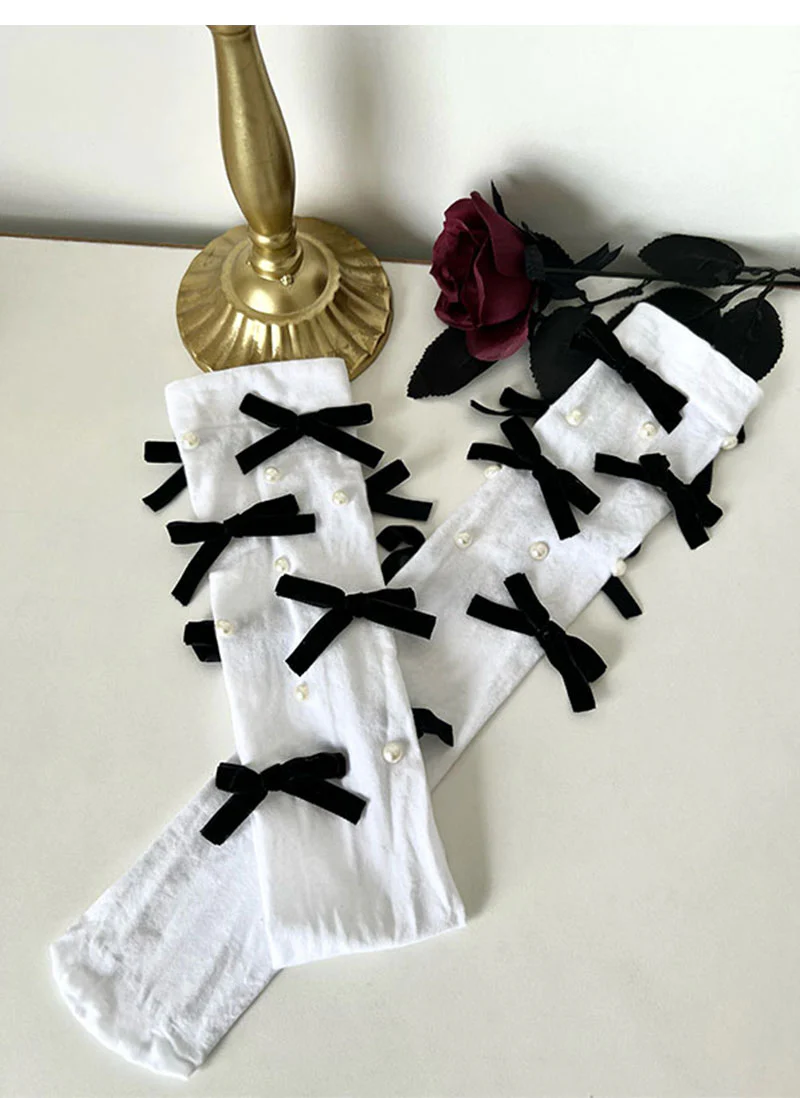 Bow calf socks HA1005 - Image 5