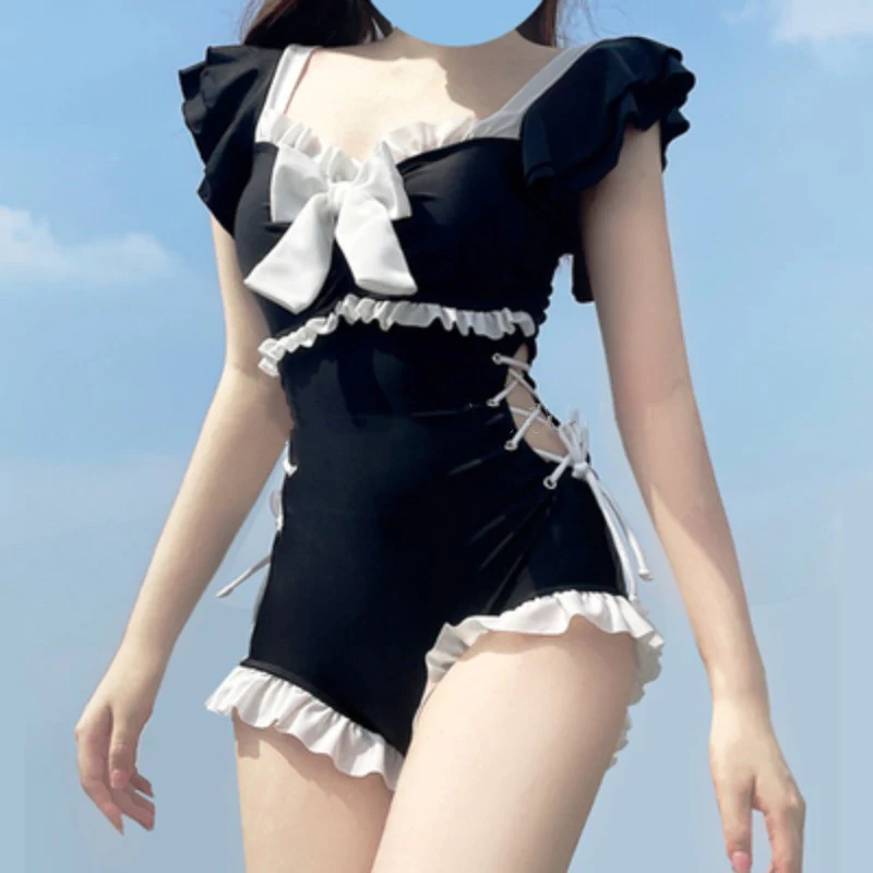 Bow casual swimsuit  HA1674 - Image 3