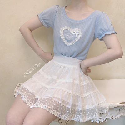 Bow cutout T-shirt HA0509 - Image 5