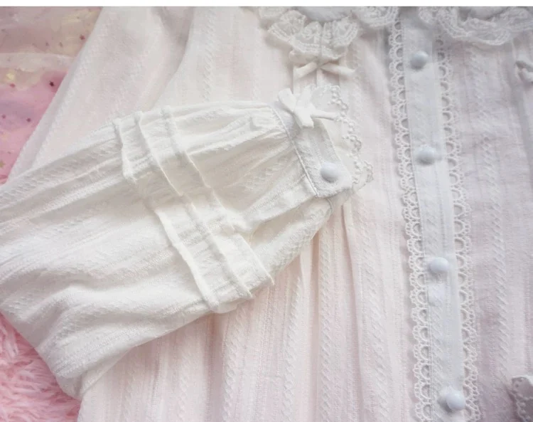 Bow Doll Collar Long Sleeve Shirt HA1125 - Image 3