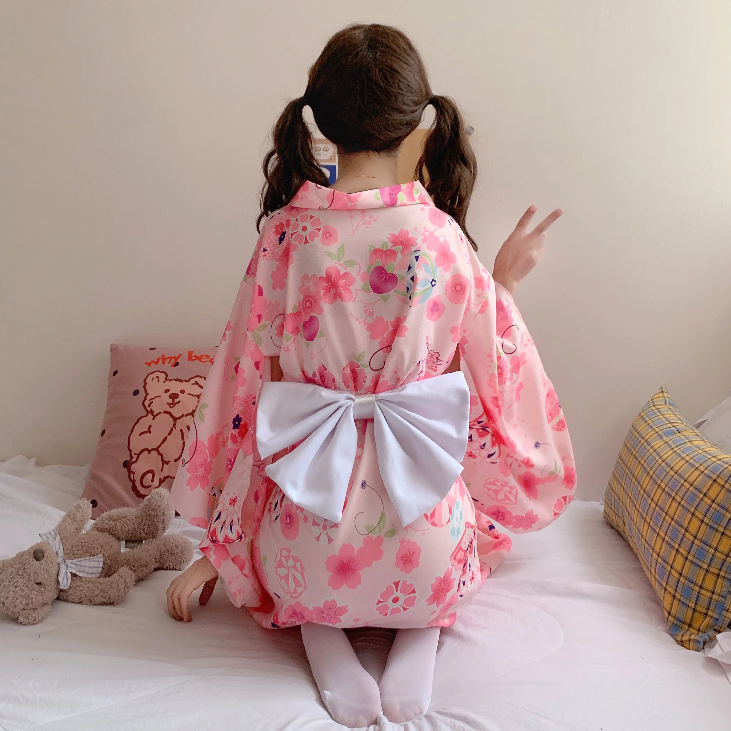 Japanese Sakura Kimono  HA0854 - Image 2