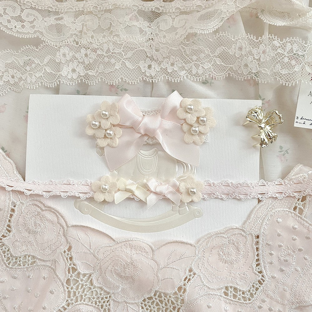 Bow hair clip tie necklace   HA1578 - Image 5